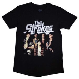 The Strokes Unisex Adult Band Photo T-Shirt / Black